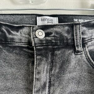 Kensie Jeans High-Rise Vintage Lux Canberra midi skirt